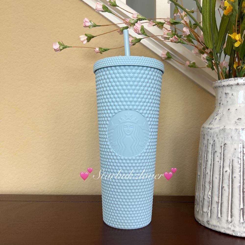 Starbucks Twinkle Matte Baby Blue Studded Tumbler